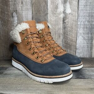 Womens Cole Haan GrandExplore Explorer Nubuck Waterproof Hiking Boots Size 9.5 B